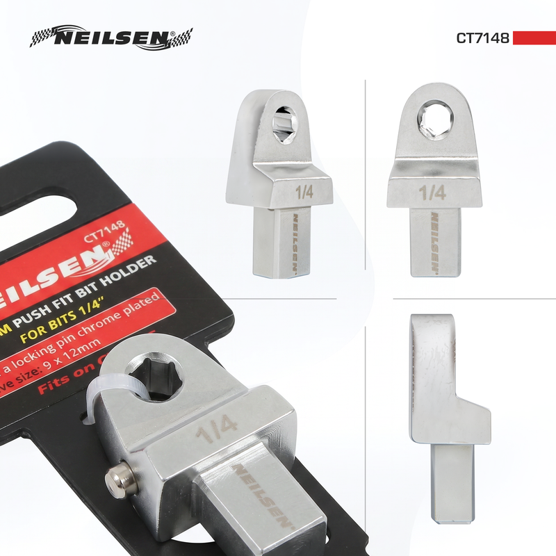 CT7148 - Push Fit Bit Holder 1/4 Inch 9 x 12mm