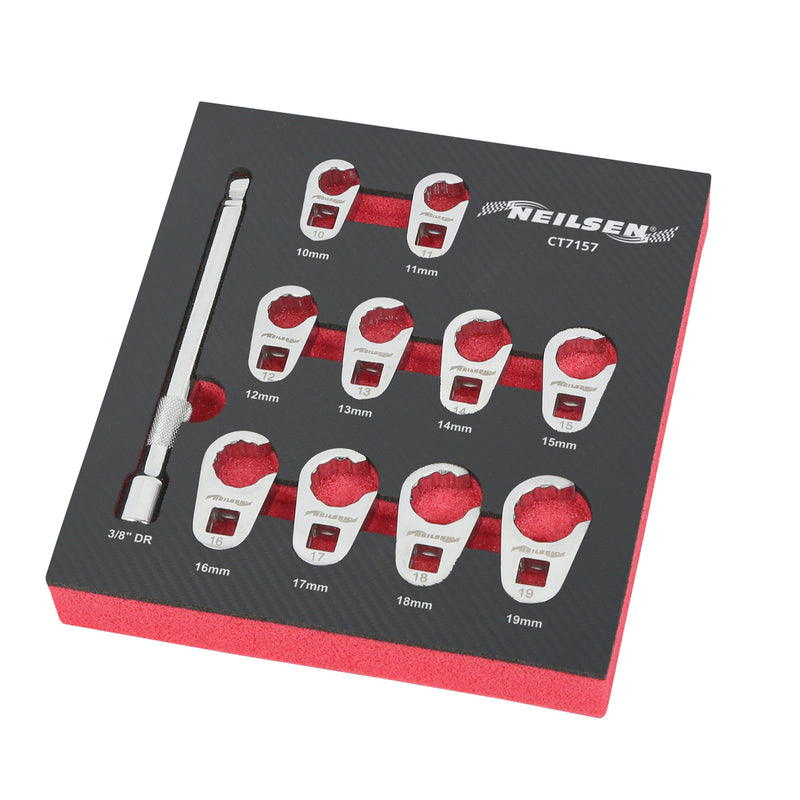 CT7157 - 11pc Crowfoot Spanner Set 10-19mm