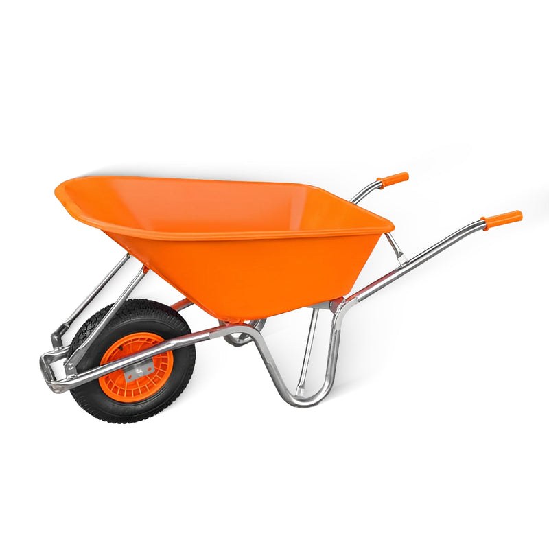 CT7169 - Heavy Duty Wheel Barrow - 200kg Load - Includes 1pc Solid Wheel + 1pc Pneumatic Wheel