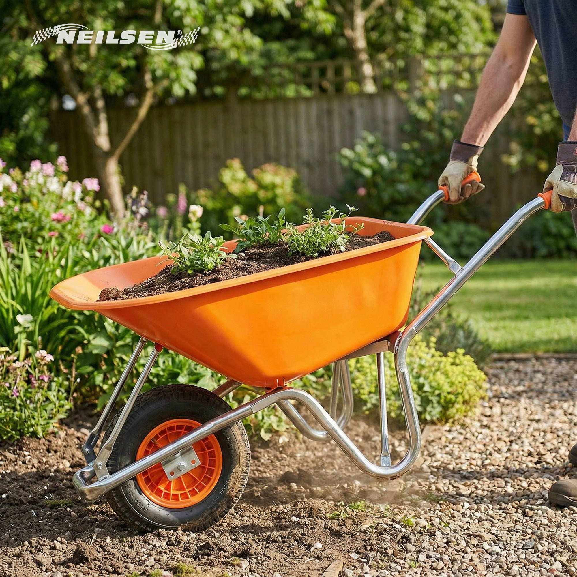 200kg Heavy Duty Wheel Barrow — Neilsen Tools