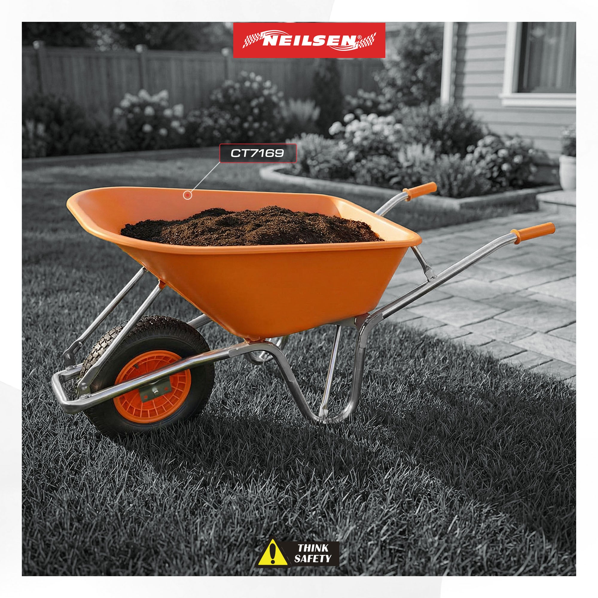 BARROW フィッティング まとめ売り 200kg Heavy Duty Wheel Barrow — Neilsen Tools