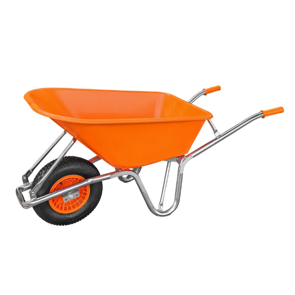 CT7169 - Heavy Duty Wheel Barrow - 200kg Load - Includes 1pc Solid Wheel + 1pc Pneumatic Wheel