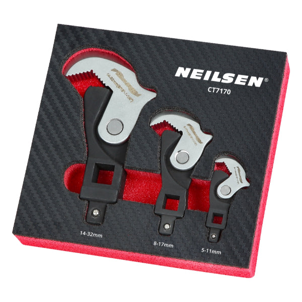 CT7170 -  3pcs Quick Adjustable Wrench Head Set