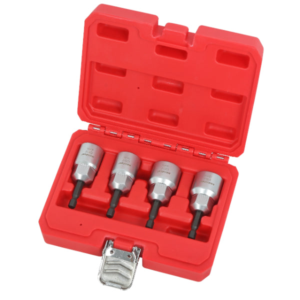 Socket Support Threaded Rod CT7202 - 4pc 1/4 Shank Threaded Rod Socket Set — Neilsen Tools