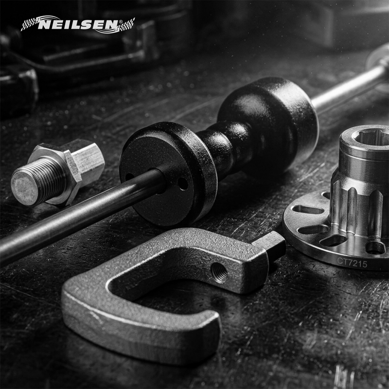 CT7215 - Heavy Duty Slide Hammer Hub Puller Set With G Hook & Adaptor