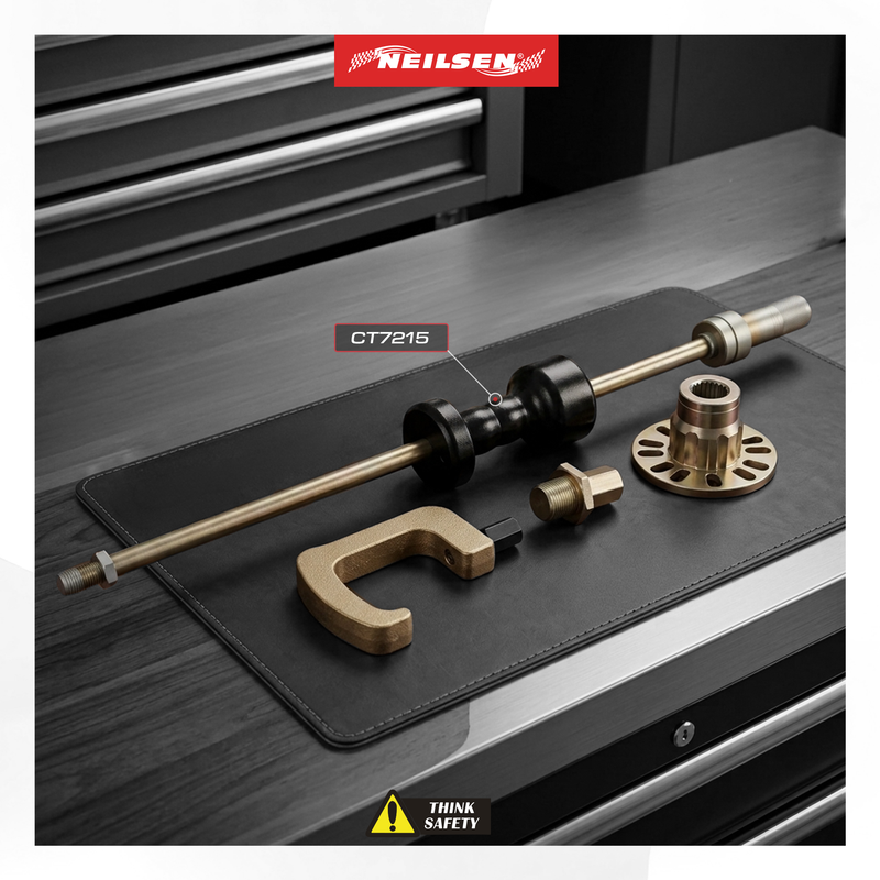 CT7215 - Heavy Duty Slide Hammer Hub Puller Set With G Hook & Adaptor
