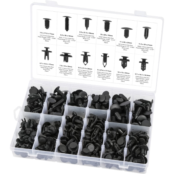 CT7222 - 240pc Universal Vehicle Trim Clips & Fastener