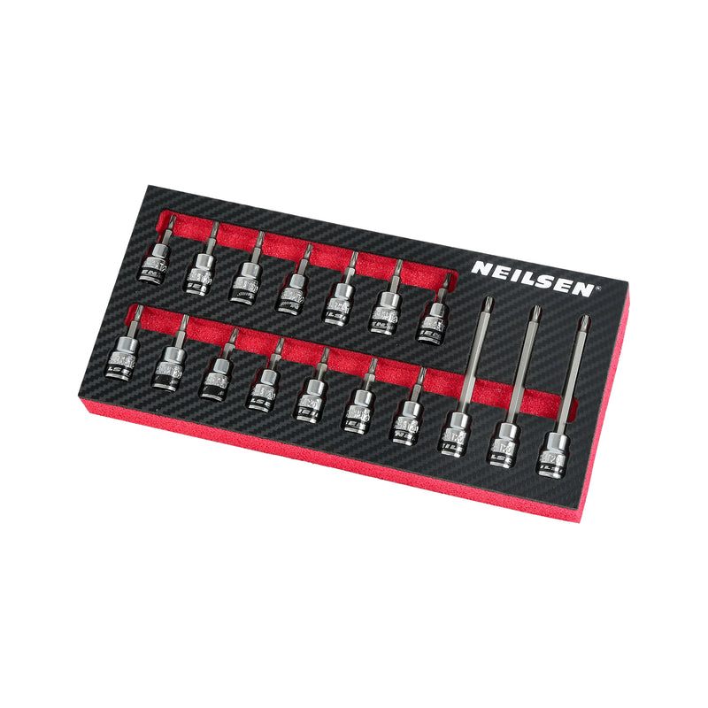 CT7228 - 17pc T20 Star Bit Set 3/8 Inch Dr