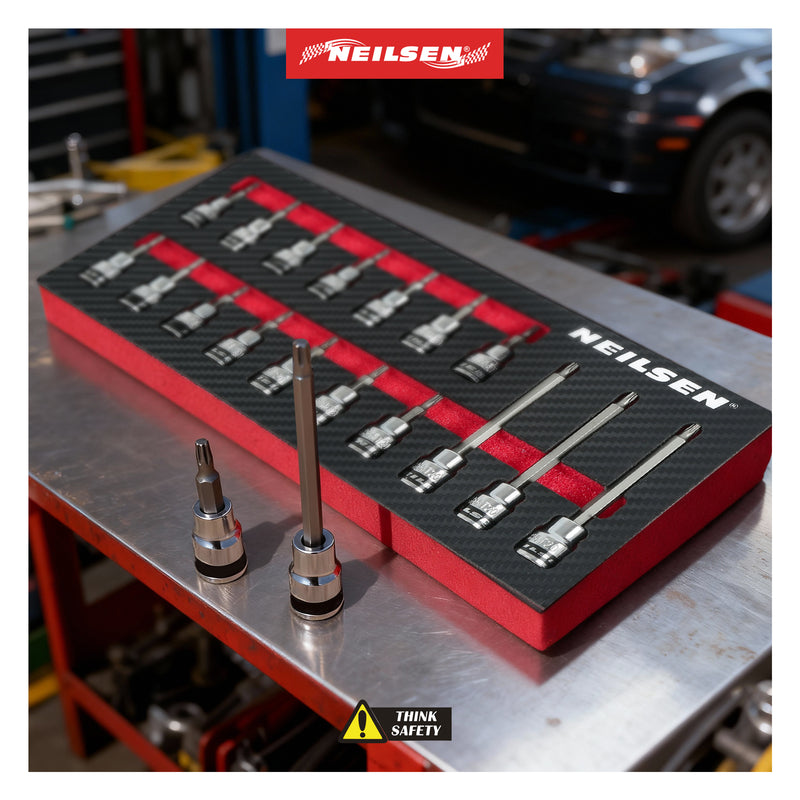 CT7228 - 17pc T20 Star Bit Set 3/8 Inch Dr