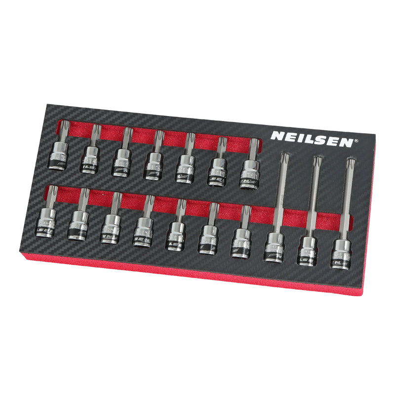 CT7230 - 17pc T50 Star Bit Set 3/8 Inch Dr