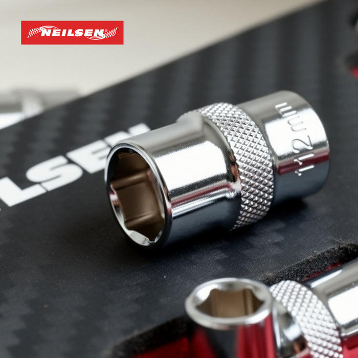 CT7231 - 16pc Short & Deep 1/4 Inch Dr 8mm ,10mm,12mm,13mm 6PT Socket Set