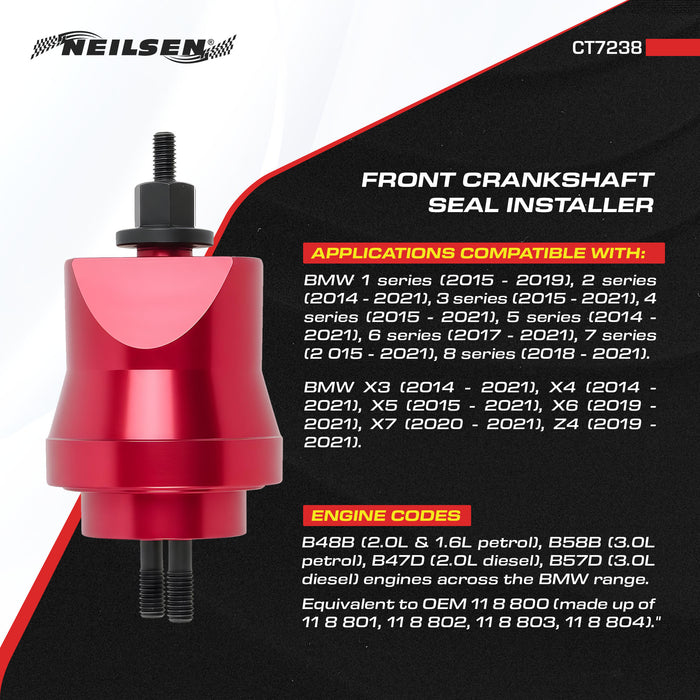 CT7238 - Front Crankshaft Seal Installer For BMW (B47, B48, B57, B58)