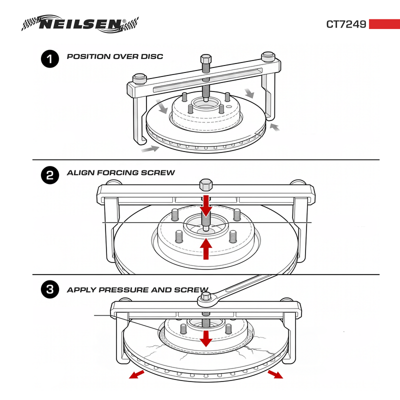 CT7249 - Brake Disc Puller Ø 170 - 400 mm