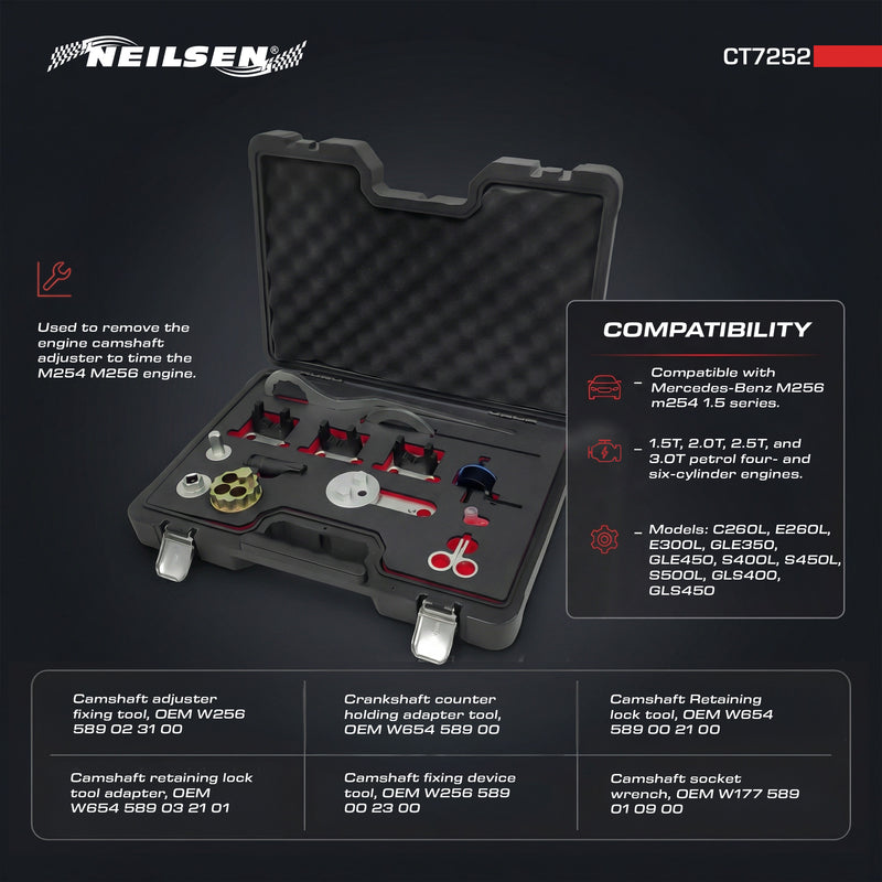 CT7252 - Engine Camshaft Timing Tool Kit for Mercedes-Benz