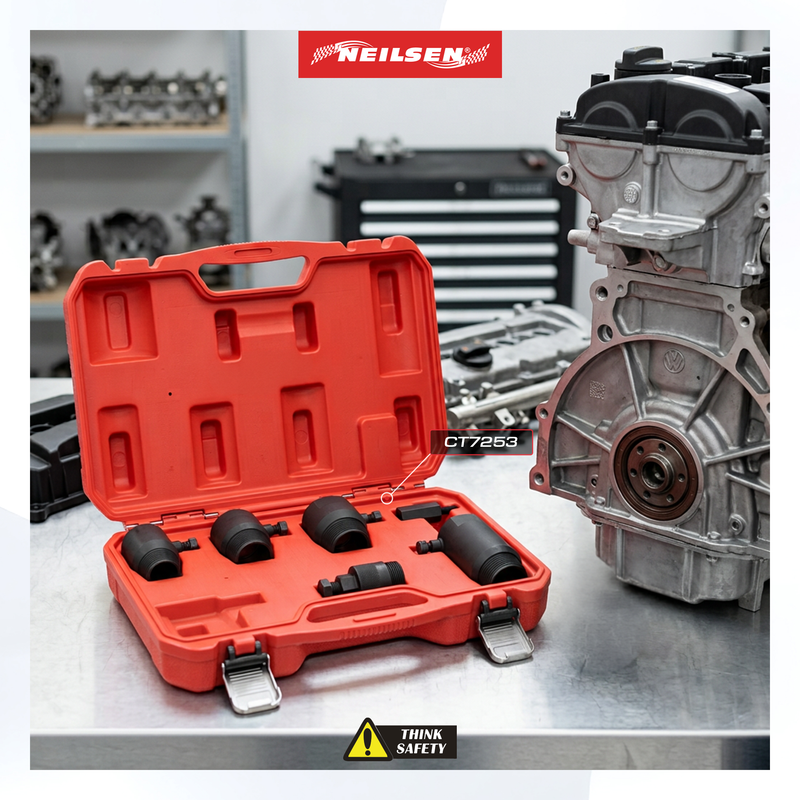 CT7253 - Crank & Camshafts Radial Seal Ring Extractor Tool Set VAG