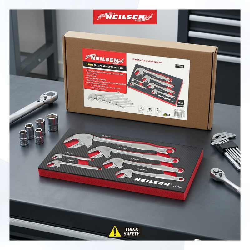CT7260 - 6pc Clamp Ratchet Wrench Set