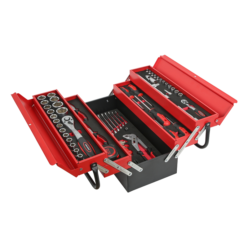CT7265 - Metal Toolbox With 86pc Tool Assortment