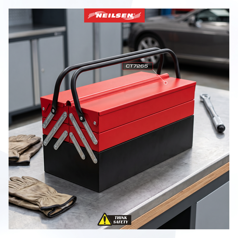 CT7265 - Metal Toolbox With 86pc Tool Assortment