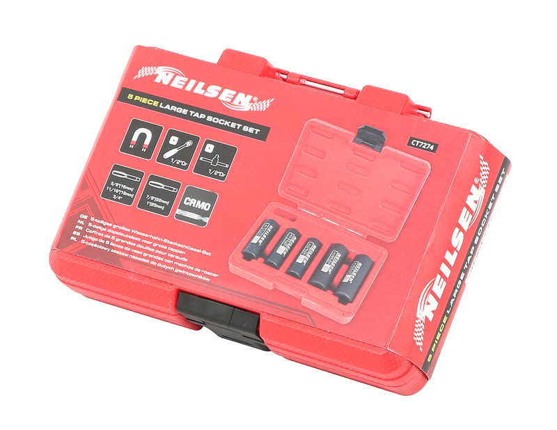 CT7274 - 5pcs Large Tap Socket Set