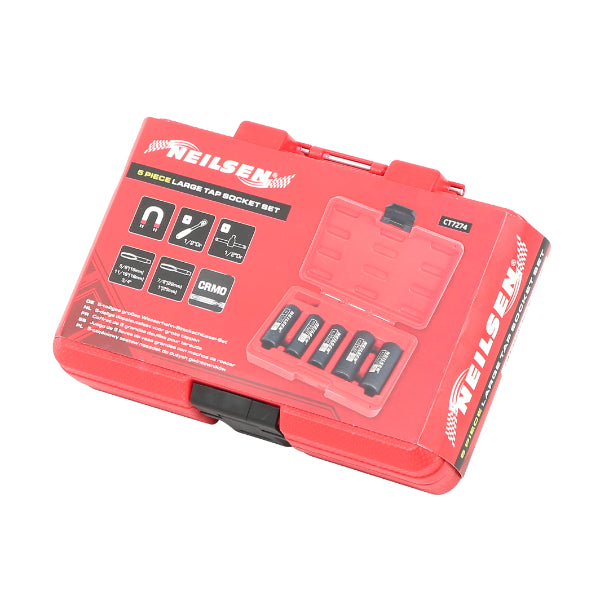 CT7274 - 5pcs Large Tap Socket Set