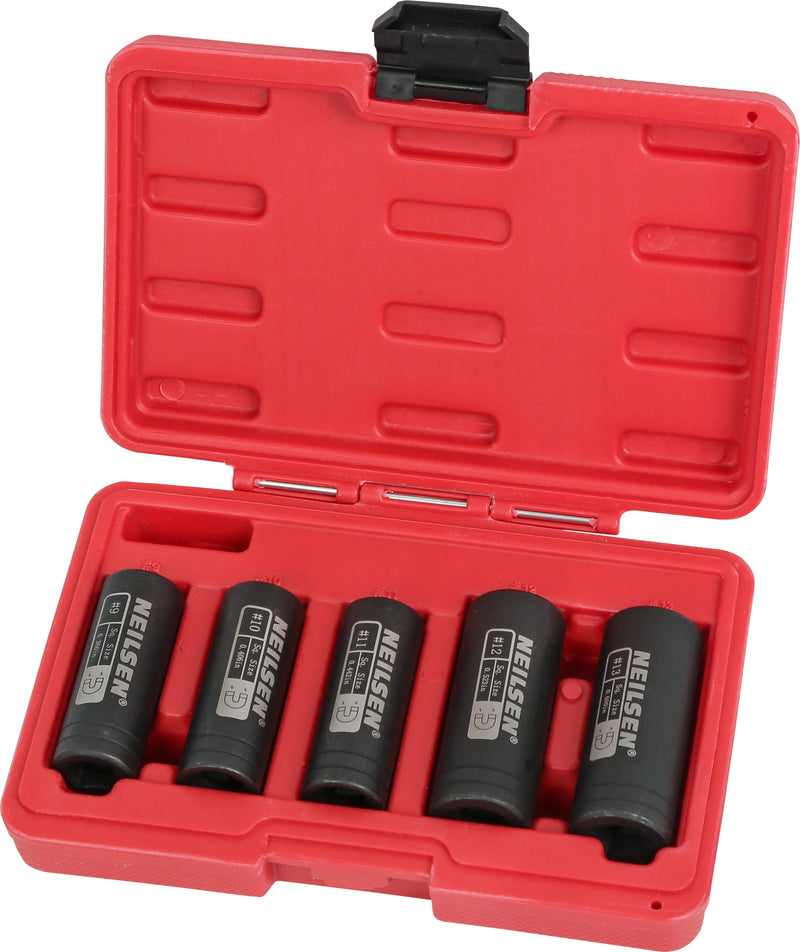 CT7274 - 5pcs Large Tap Socket Set