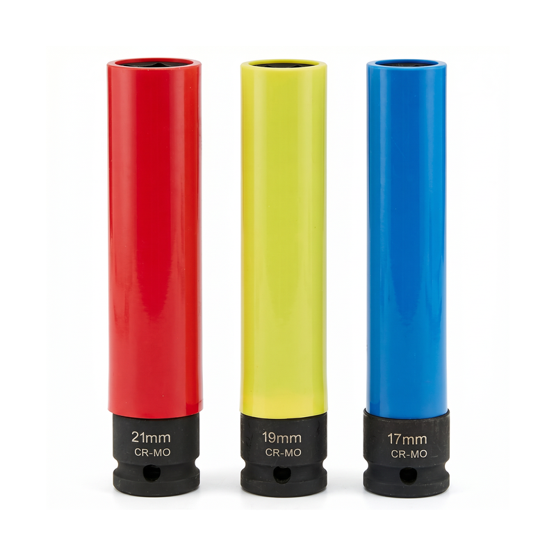 CT7275 - 3pc Extra Deep Protective Impact Socket 17,19,21mm Length: 150mm