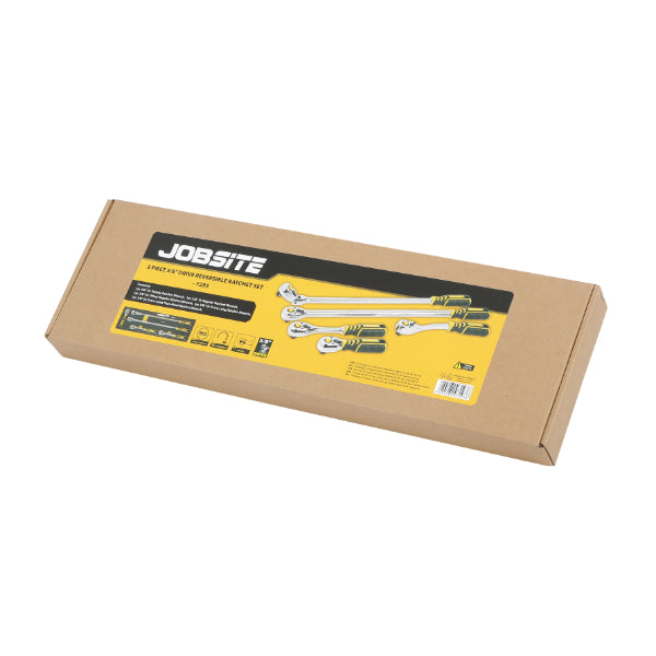 CT7293 - 5pcs 3/8"Sq Drive Reversible Ratchet Set 90T