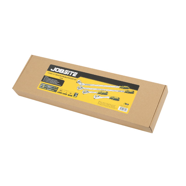 CT7294 - 4pcs 1/2"Sq Drive Reversible Ratchet Set 90T