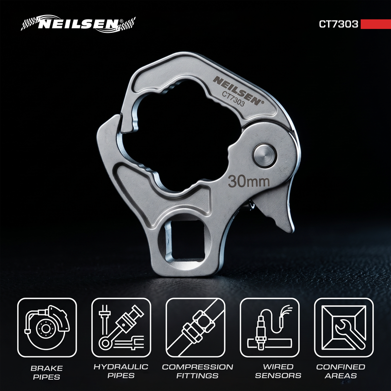 CT7303 - 5pcs Ratchet Flare Nut Wrench Set  22-32mm