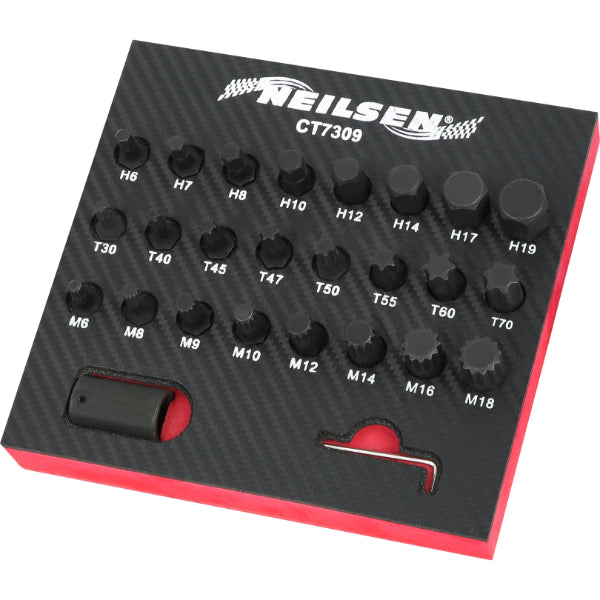 CT7309 - 26pc Interchangeable Impact Bit Set 1/2Inch Drive