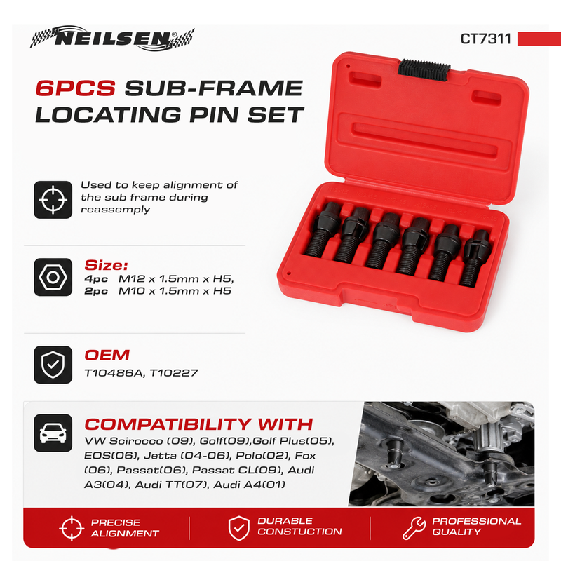 CT7311 - 6pcs Sub-Frame Locating Pin Set