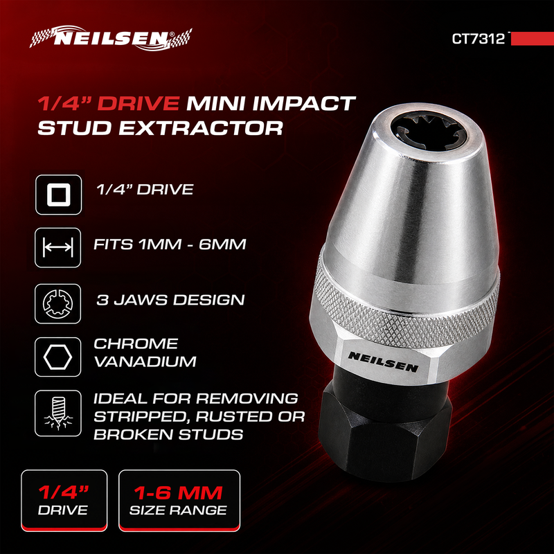 CT7312 - Mini Impact Stud Extractor 1/4"Drive