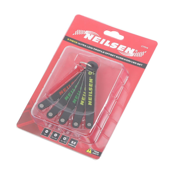 CT7316 - 5pc Ultra Low Profile Offset Screwdriver Set