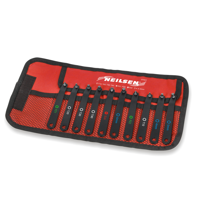 CT7317 - 10pc Ultra Low Profile Offset Screwdriver Set