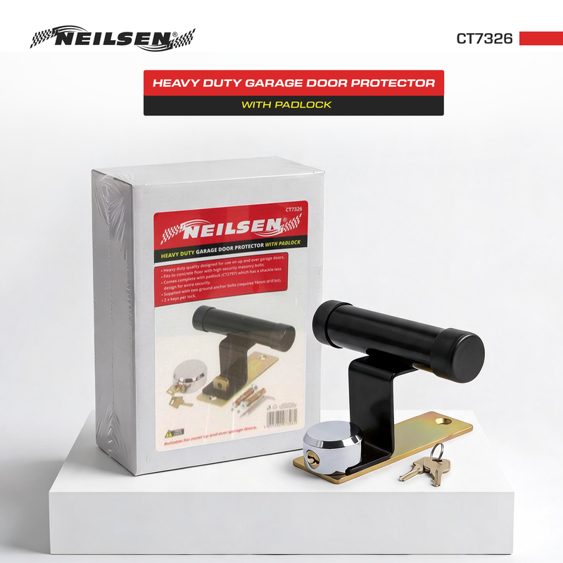 CT7326 - Heavy Duty Garage Door Protector With Padlock