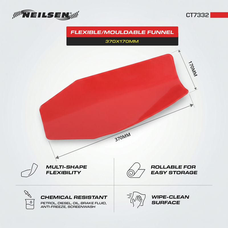 CT7332 - Flexible / Mouldable Funnel  370x170mm