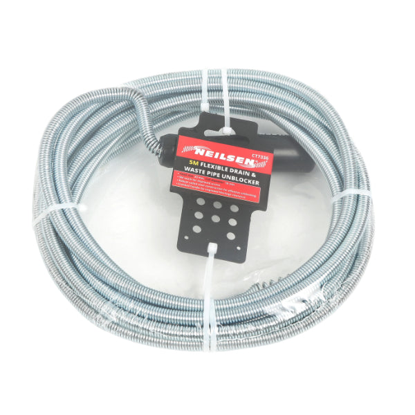 CT7336 - Flexible Drain & Waste Pipe Unblocker 5mtr