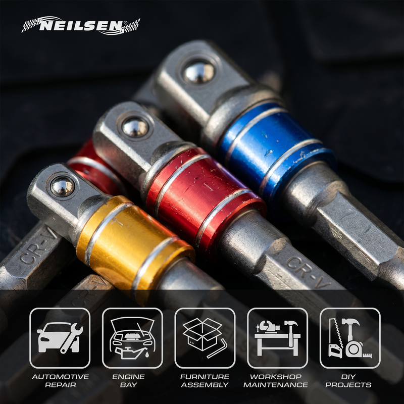 CT7345 - 6pc Colour Coded Impact Socket Adaptor Set