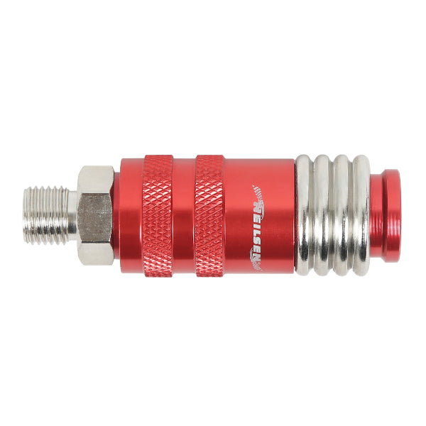 CT7353 - 5 IN 1 Universal Safety Exhaust Quick Connect Industrial Coupler  1/4" NPT Male