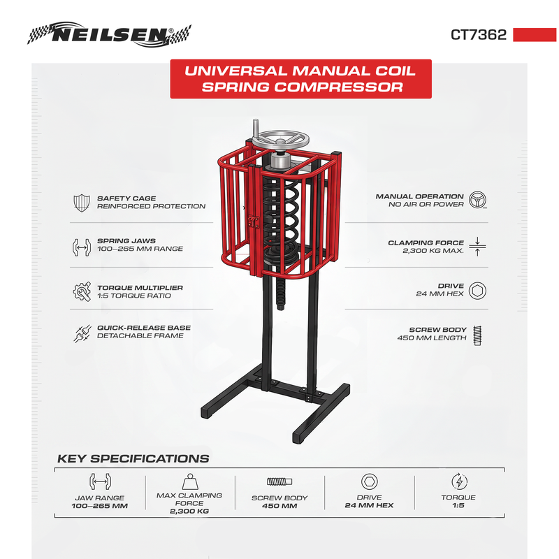 CT7362 - Universal Manual Coil Spring Compressor