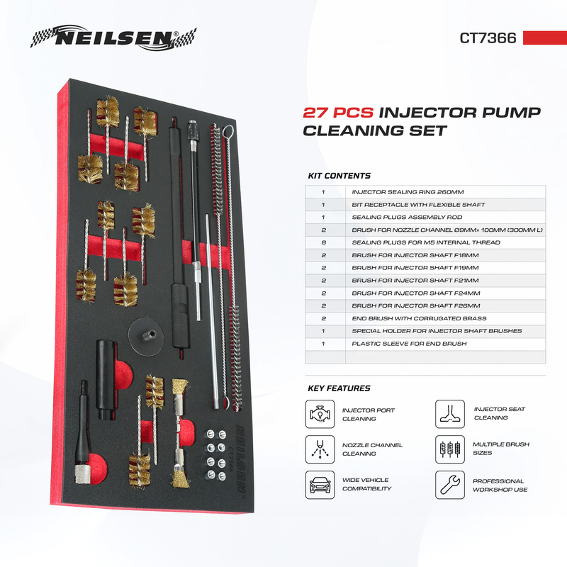 CT7366 - 27pc Injector Pump Cleaning Set