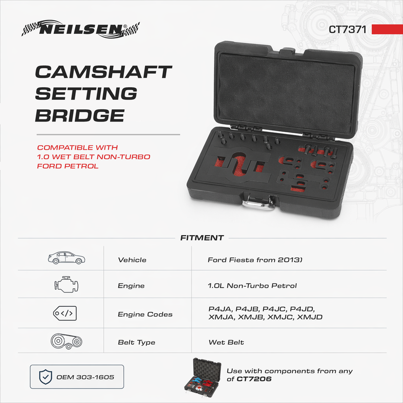 CT7371 - Camshaft Setting Bridge 1.0 Wet Belt Non Turbo Ford Petrol