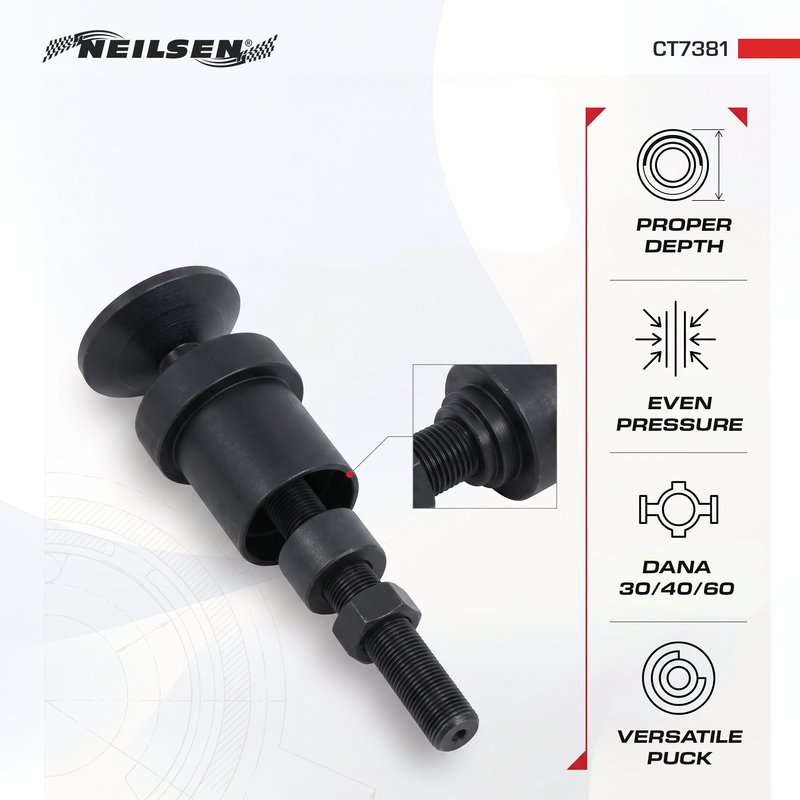 CT7381 - Inner Axle Side Seal Installation Tool For DANA 30/40/60 Front Differentials