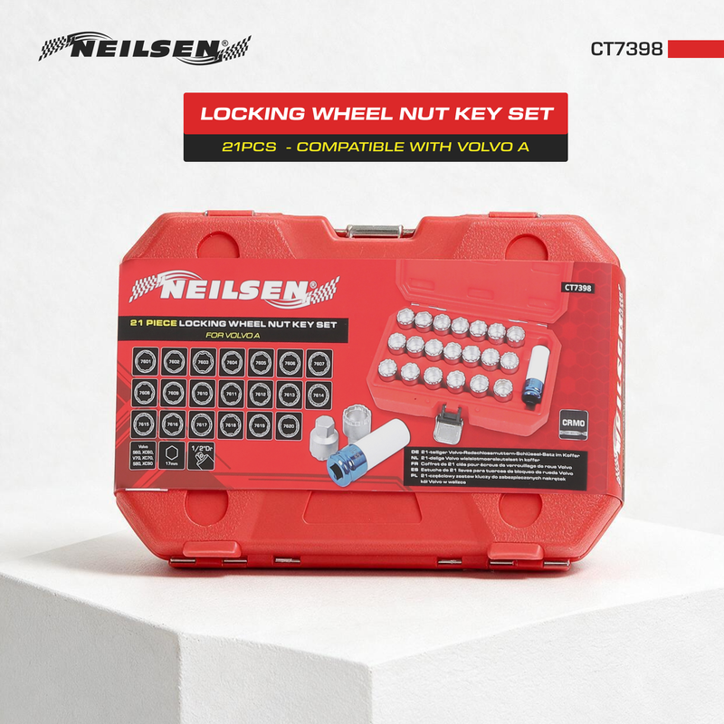 CT7398 - 21pc Locking Wheel Nut Key Set For Volvo A