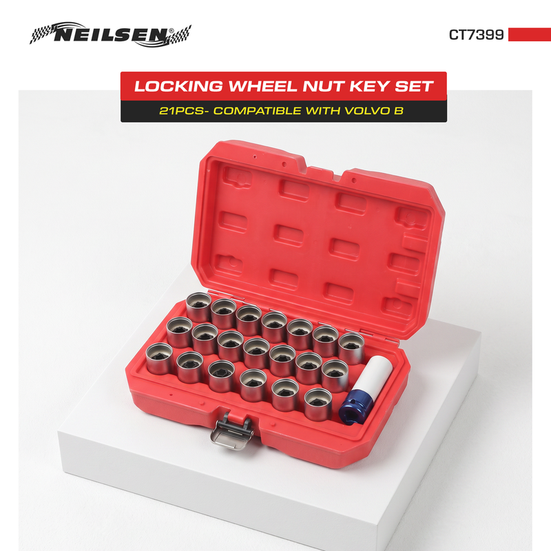 CT7399 - 21pcs Locking Wheel Nut Key Set For VOLVO B