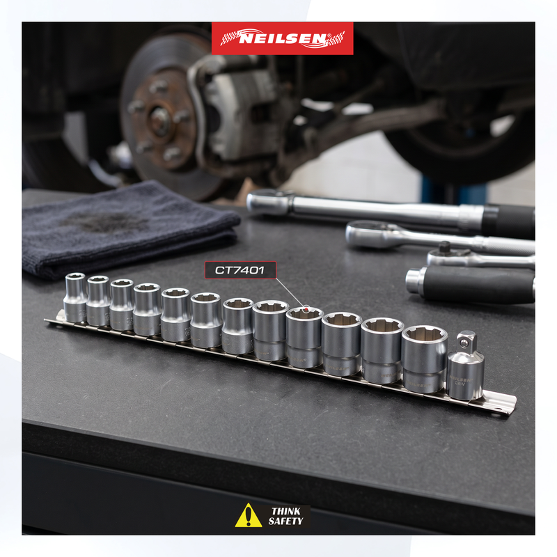 CT7401 - 13pcs 3/8" Rescue Power Socket Set for Loosening & Removing Seized Nuts