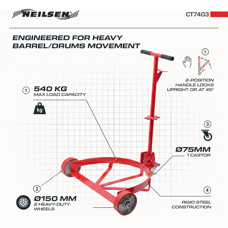 CT7403 - Drum & Barrel Trolley