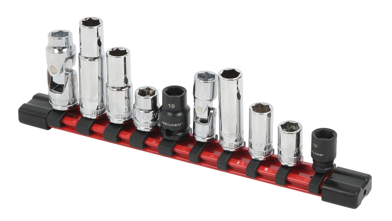 CT7404 - 10pc 10mm Socket Set  1/4" & 3/8" Drive 6 Point