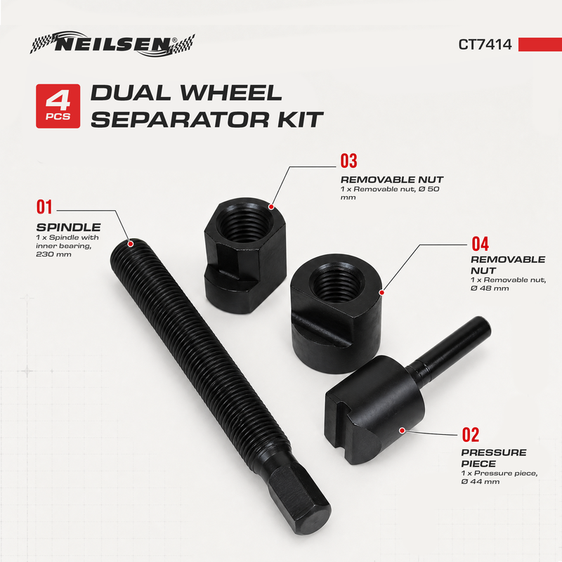 CT7414 - 4pcs Dual Wheel Separator Kit