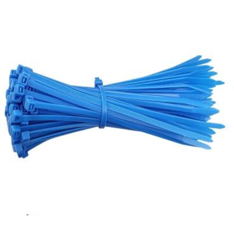 CTBL110 - Cable Ties 300mm x 4.8mm Blue 100pc